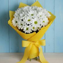 Букет цветов из:  Хризантемы в Хрустальный