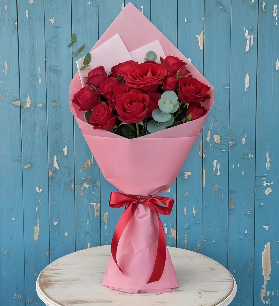 Букет цветов из: Розы в Хрустальный