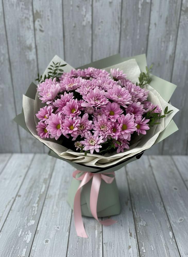 Букет цветов из: Хризантемы в Хрустальный