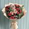 Букет цветов из: Гвоздики и Розы в Хрустальный
