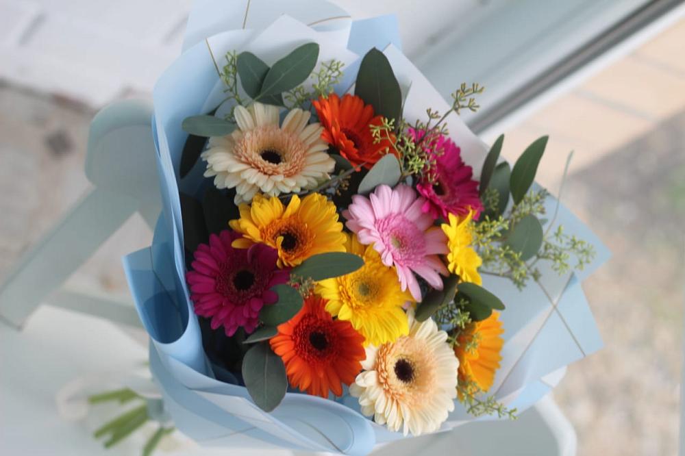 Букет цветов из: Герберы в Хрустальный