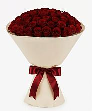 Букет 101 Бордовая роза Блэк Бакарра в Хрустальный