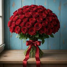 Букет Красные розы Блэк Меджик в Хрустальный