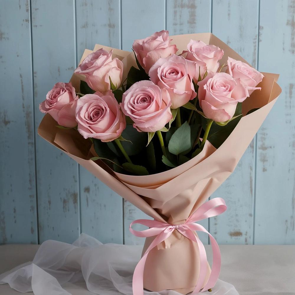 Букет цветов из: Розы в Хрустальный