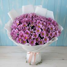 Букет цветов из:  Хризантемы #REPLACE_PRED# Хрустальный