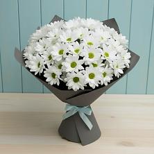 Букет цветов из:  Хризантемы в Хрустальный