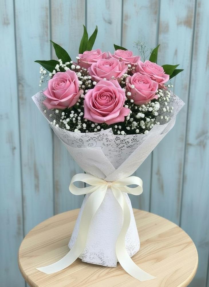 Букет цветов из: Розы в Хрустальный