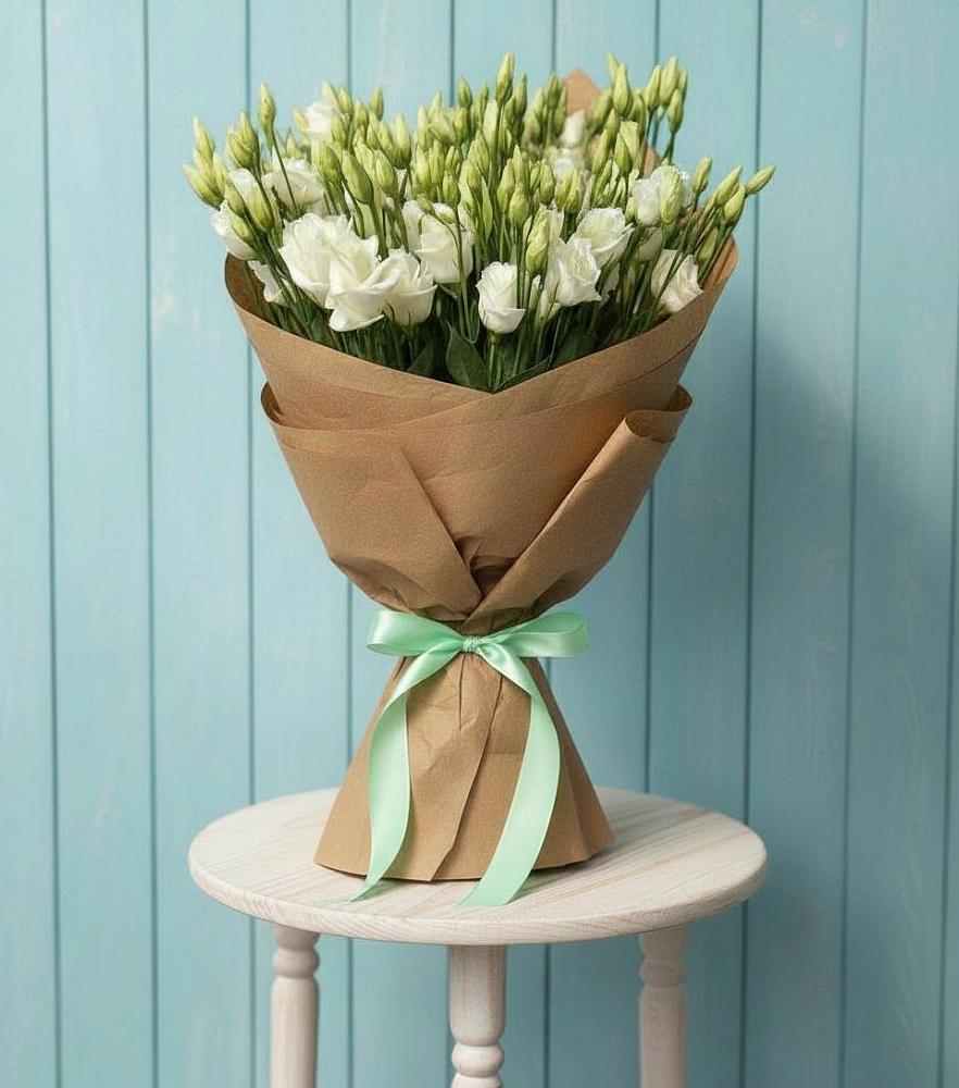 Букет цветов из: Лизиантусы в Хрустальный