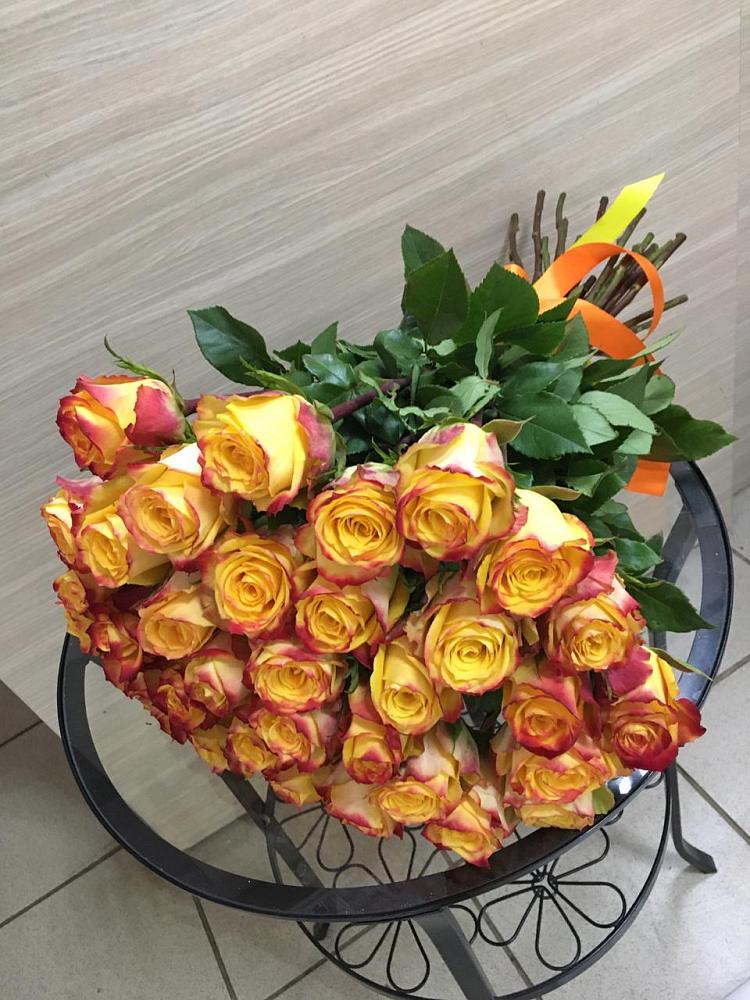 Букет Желтые розы в Хрустальный