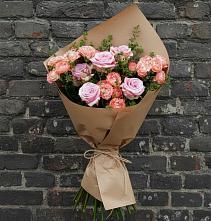 Букет цветов из:  Розы #REPLACE_PRED# Хрустальный