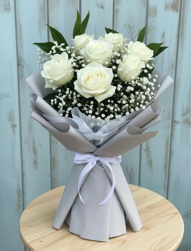 Букет цветов из: Розы в Хрустальный