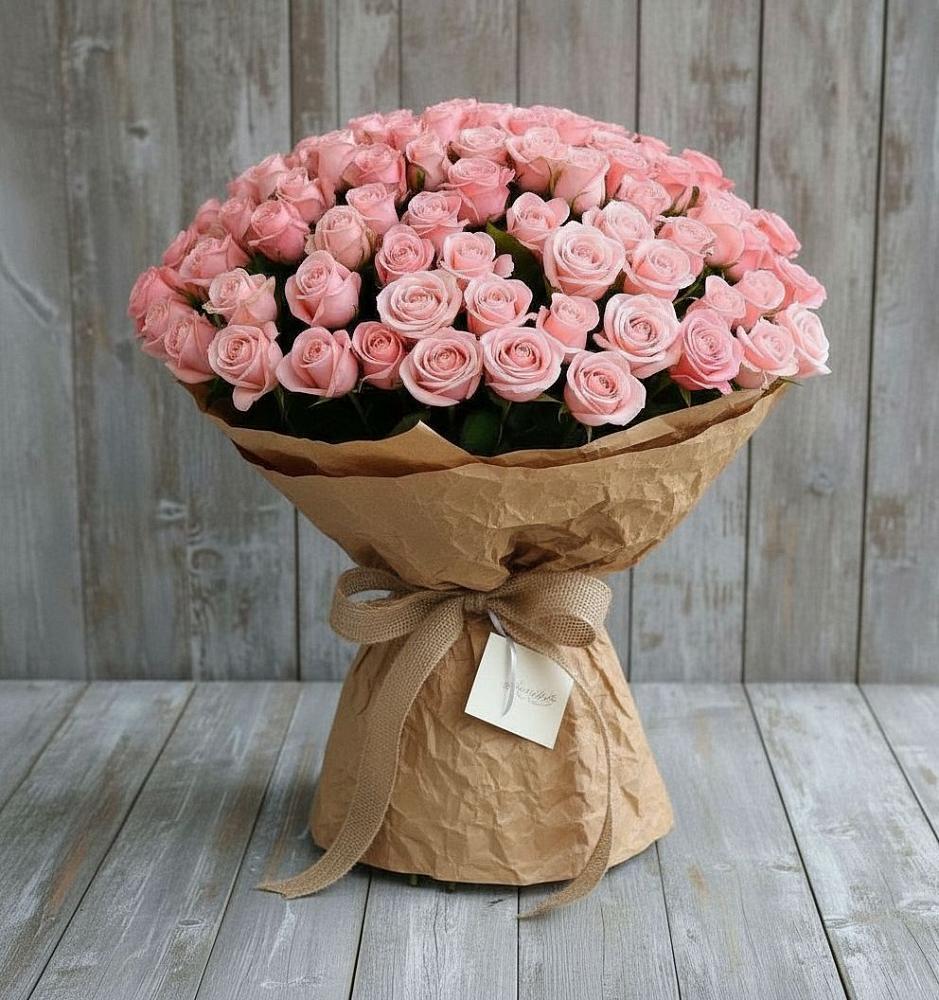 Букет 151 Роза Роуз в Хрустальный