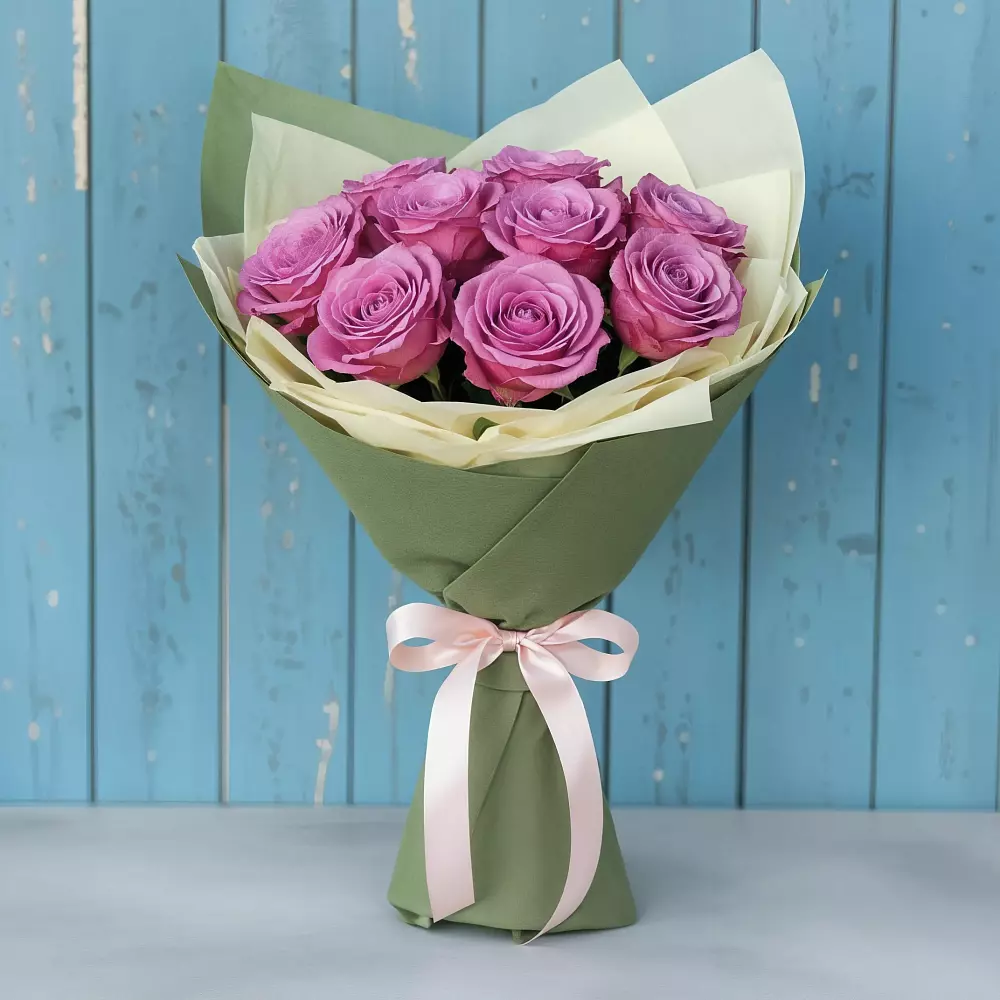 Букет Розы Фёрст Леди в Хрустальный