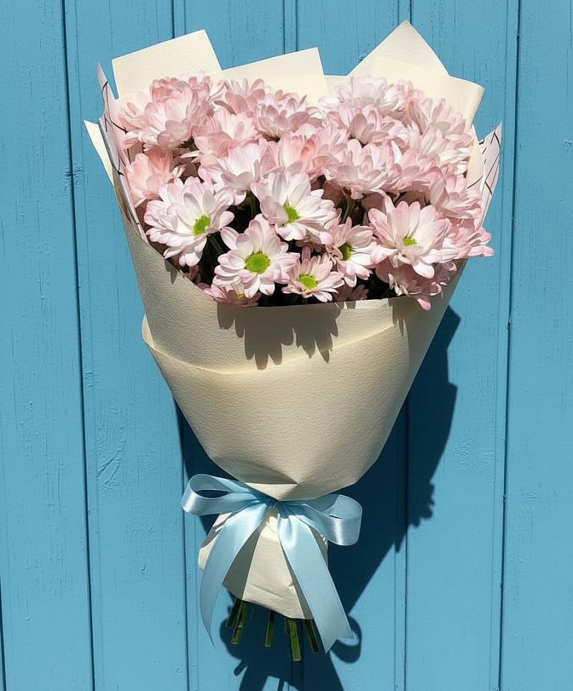 Букет цветов из: Хризантемы в Хрустальный