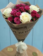 Букет цветов из:  Розы в Хрустальный