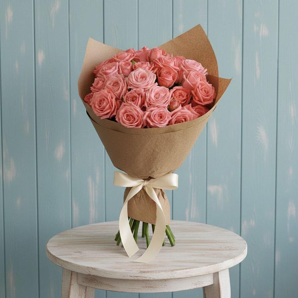 Букет цветов из: Розы в Хрустальный