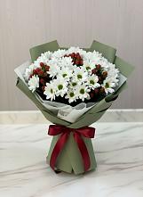 Букет цветов из:  Хризантемы в Хрустальный