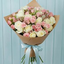 Букет цветов из:  Розы в Хрустальный