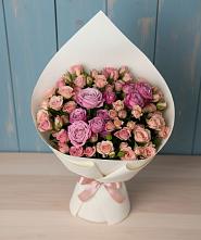 Букет цветов из:  Розы #REPLACE_PRED# Хрустальный